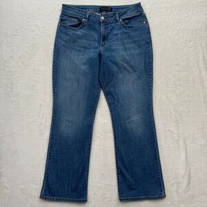 Lee Jeans Womens 16 Short Blue Modern Series‎ Curvy Bootcut Medium Wash Stretch